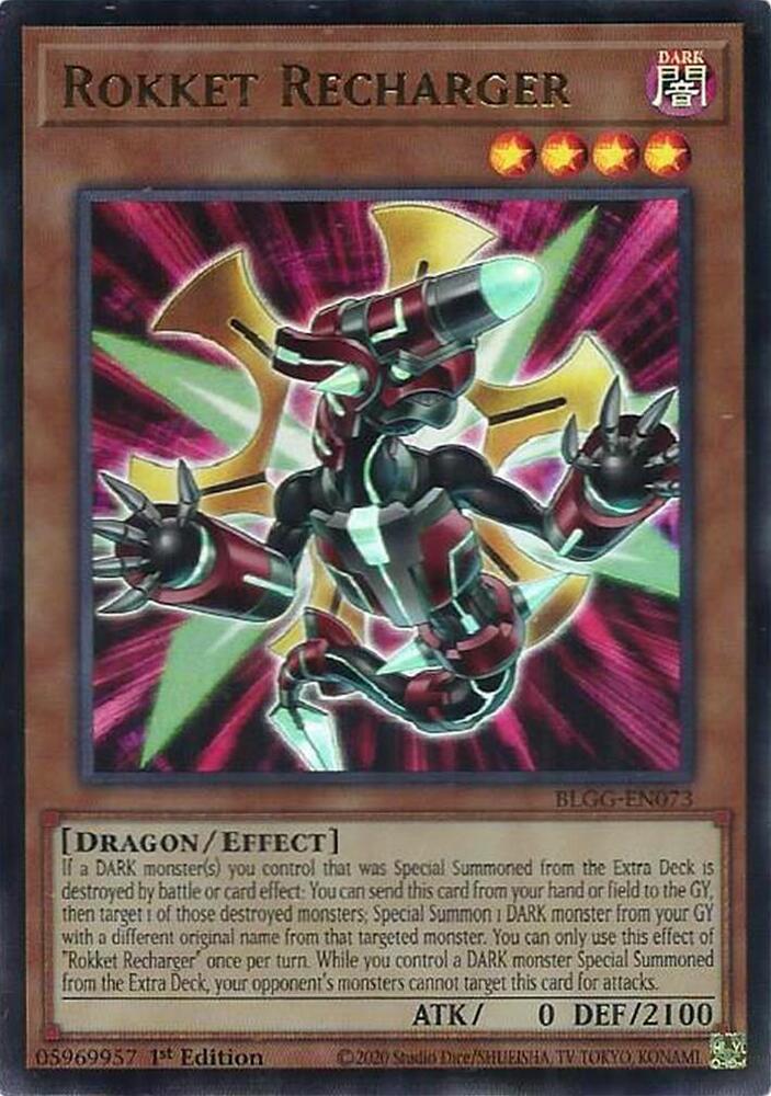 Rokket Recharger - BLGG-EN073 - Ultra Rare - 1st Edition