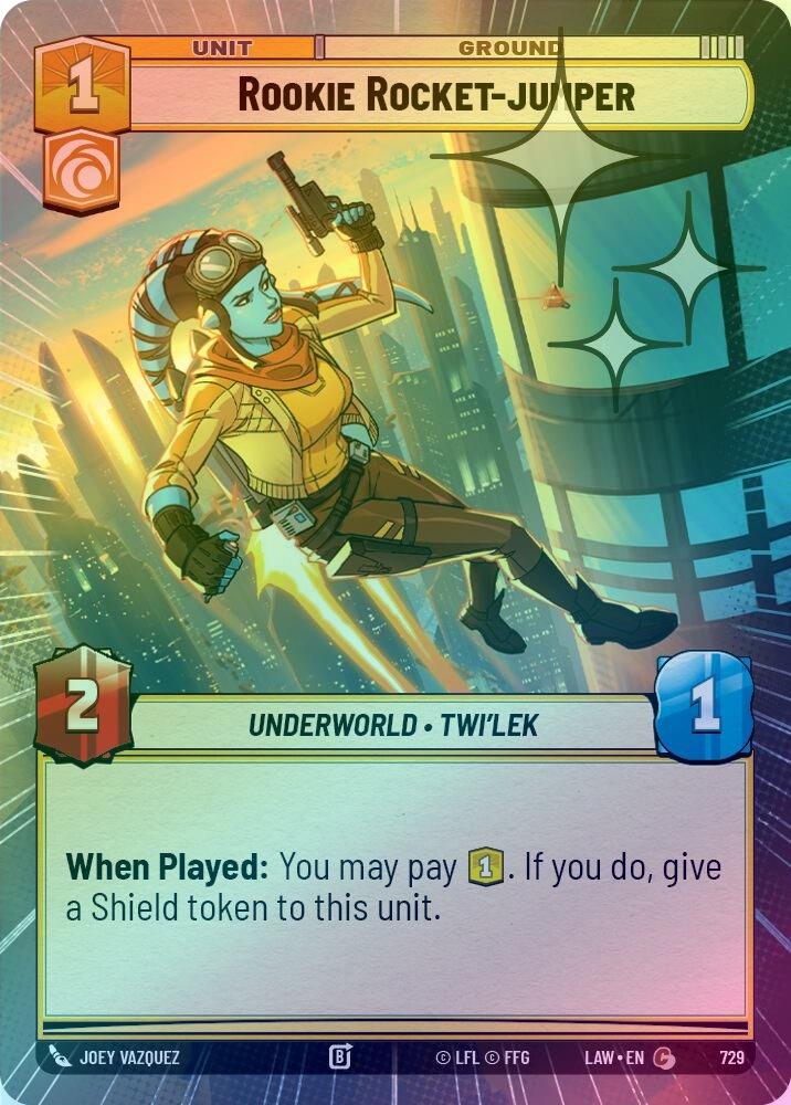 Rookie Rocket-jumper (Hyperspace Foil) - 729 - Common (Foil)
