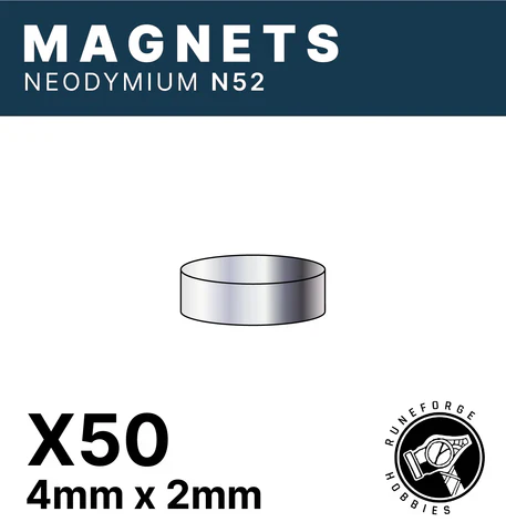 Runeforge Hobbies - N52 Magnets - 4x2mm (50ct)