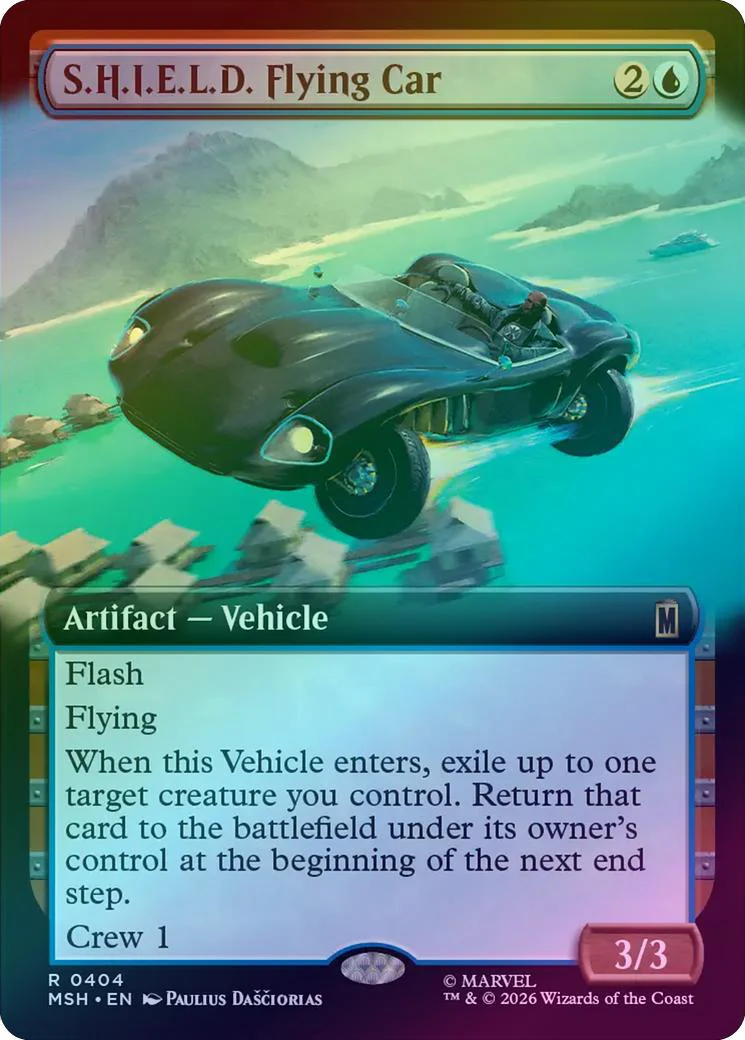S.H.I.E.L.D. Flying Car - Extended Art (Foil) (MSH)