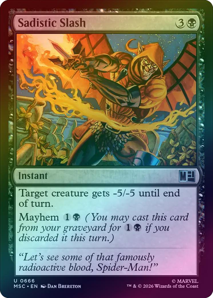 Sadistic Slash (Foil) (MSC)