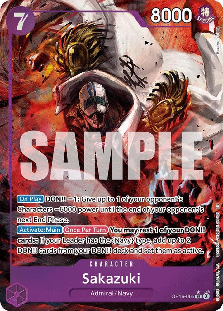 Sakazuki (Alternate Art) - OP16-065 - Super Rare