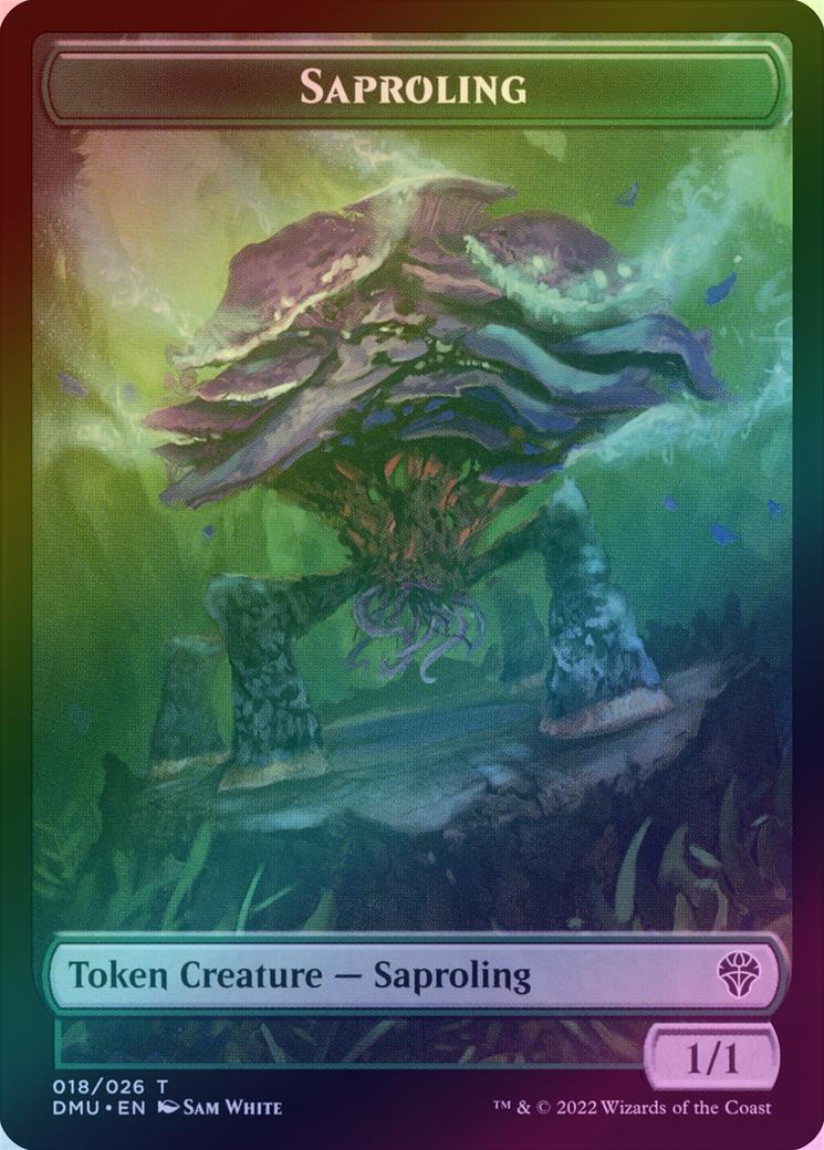 Saproling // Dragon Token (Foil) (TDMU)