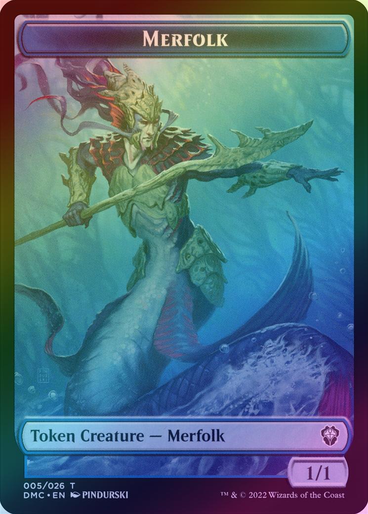 Saproling // Merfolk Token (Foil) (TDMU) - Image 2