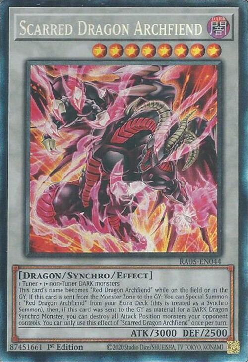 Scarred Dragon Archfiend (PCR) - RA05-EN044 - Prismatic Collector's Rare - 1st Edition