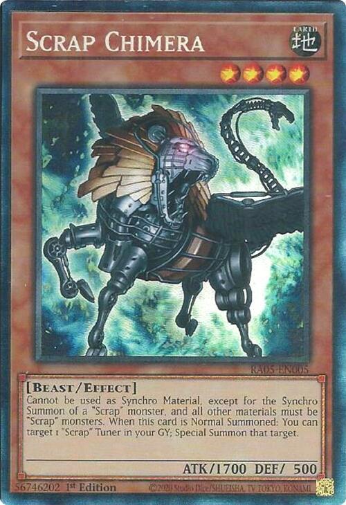 Scrap Chimera (PCR) - RA05-EN005 - Prismatic Collector's Rare - 1st Edition