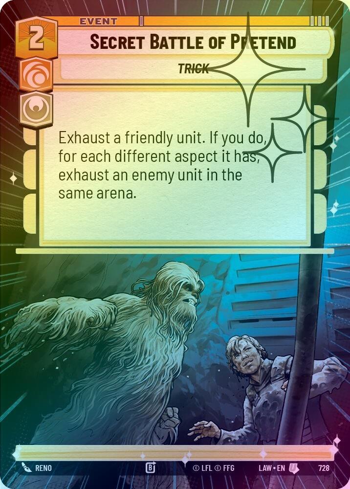 Secret Battle of Pretend (Hyperspace Foil) - 728 - Uncommon (Foil)
