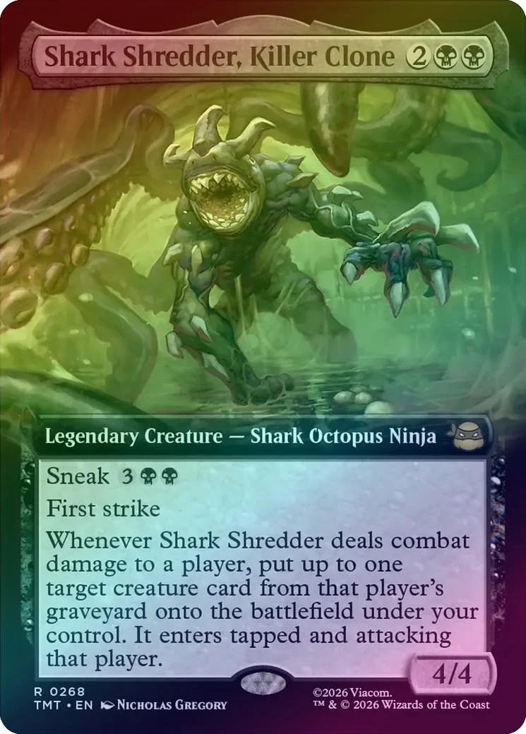 Shark Shredder, Killer Clone - Extended Art (Foil) (TMT)