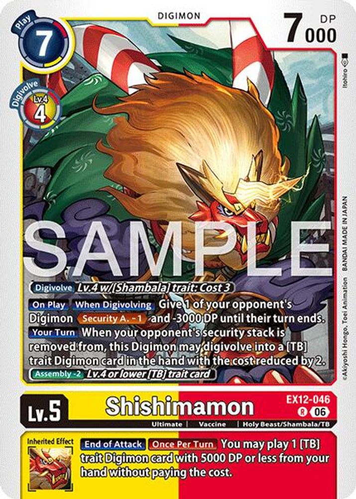 Shishimamon - EX12-046 - Rare