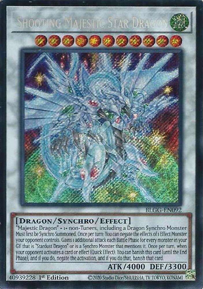 Shooting Majestic Star Dragon - BLGG-EN092 - Secret Rare - 1st Edition