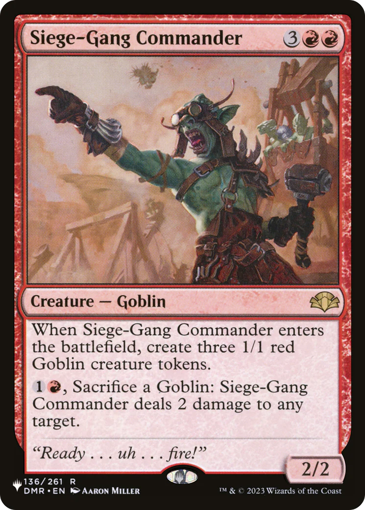 Siege-Gang Commander - DMR Reprint (PLST)