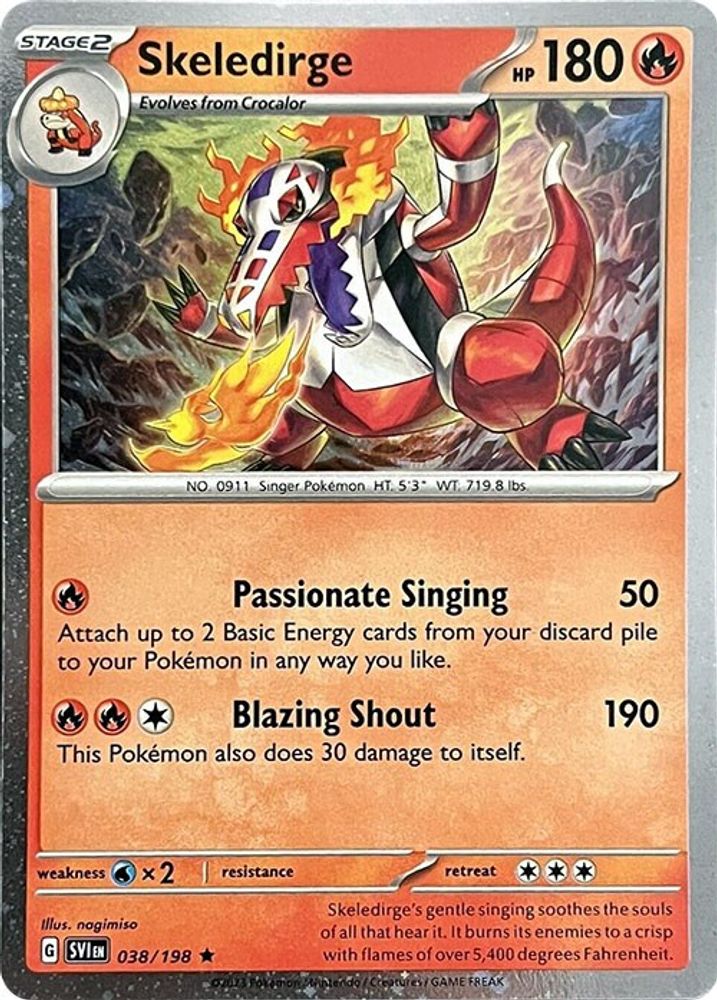 Skeledirge - 038/198 - Rare (Cosmos Holo)