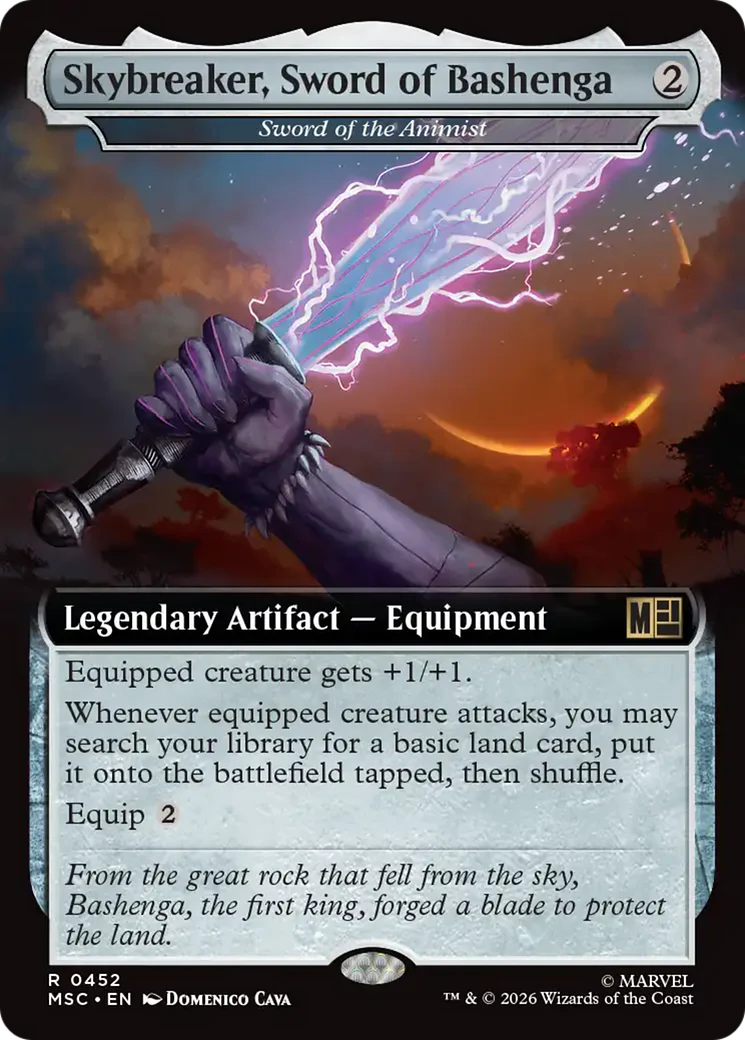 Skybreaker, Sword of Bashenga // Sword of the Animist - Extended Art (MSC)