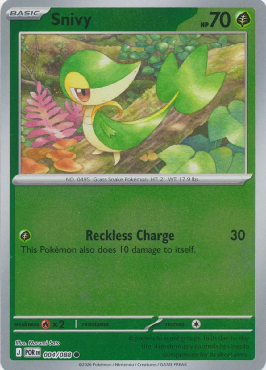Snivy - 004/088 - Common - Reverse Holo
