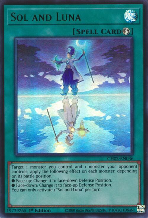 Sol and Luna - CH02-EN036 - Ultra Rare - 1st Edition