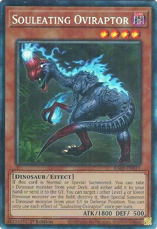 Souleating Oviraptor (PCR) - RA05-EN011 - Prismatic Collector's Rare - 1st Edition