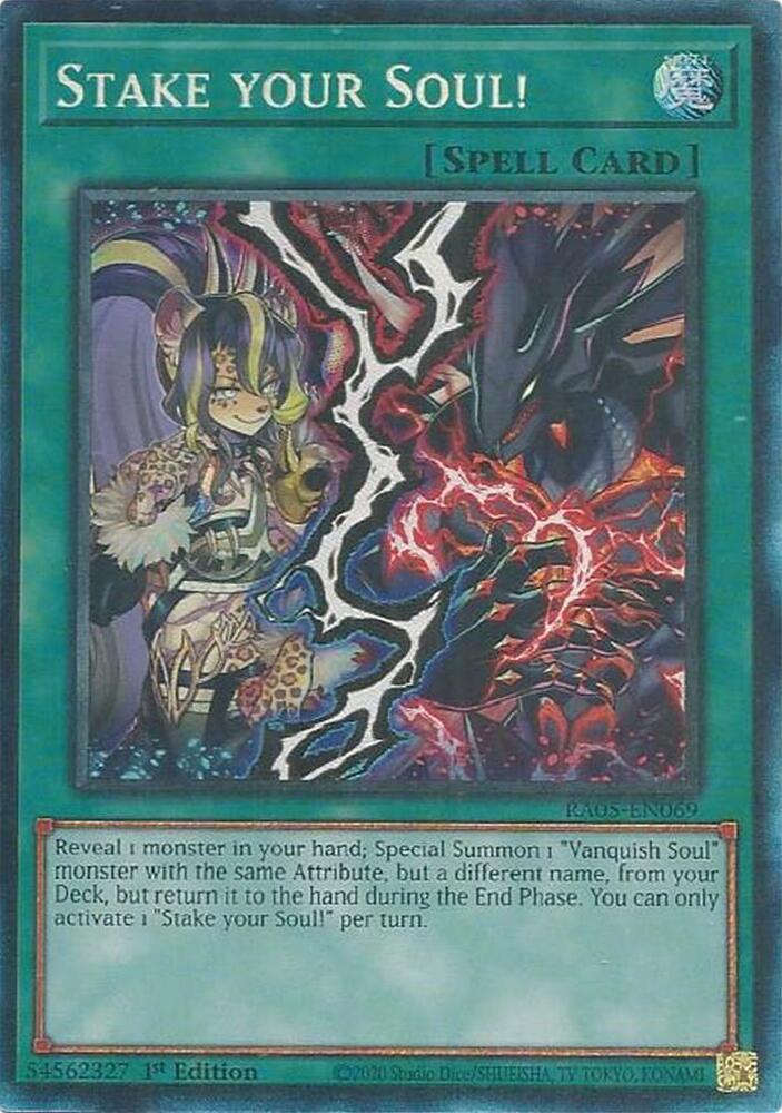 Stake your Soul! (PCR) - RA05-EN069 - Prismatic Collector's Rare - 1st Edition