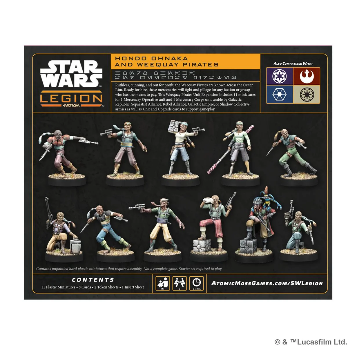 Star Wars: Legion - Mercenaries - Hondo Ohnaka & The Weequay Pirates [SWQ45] - Image 2