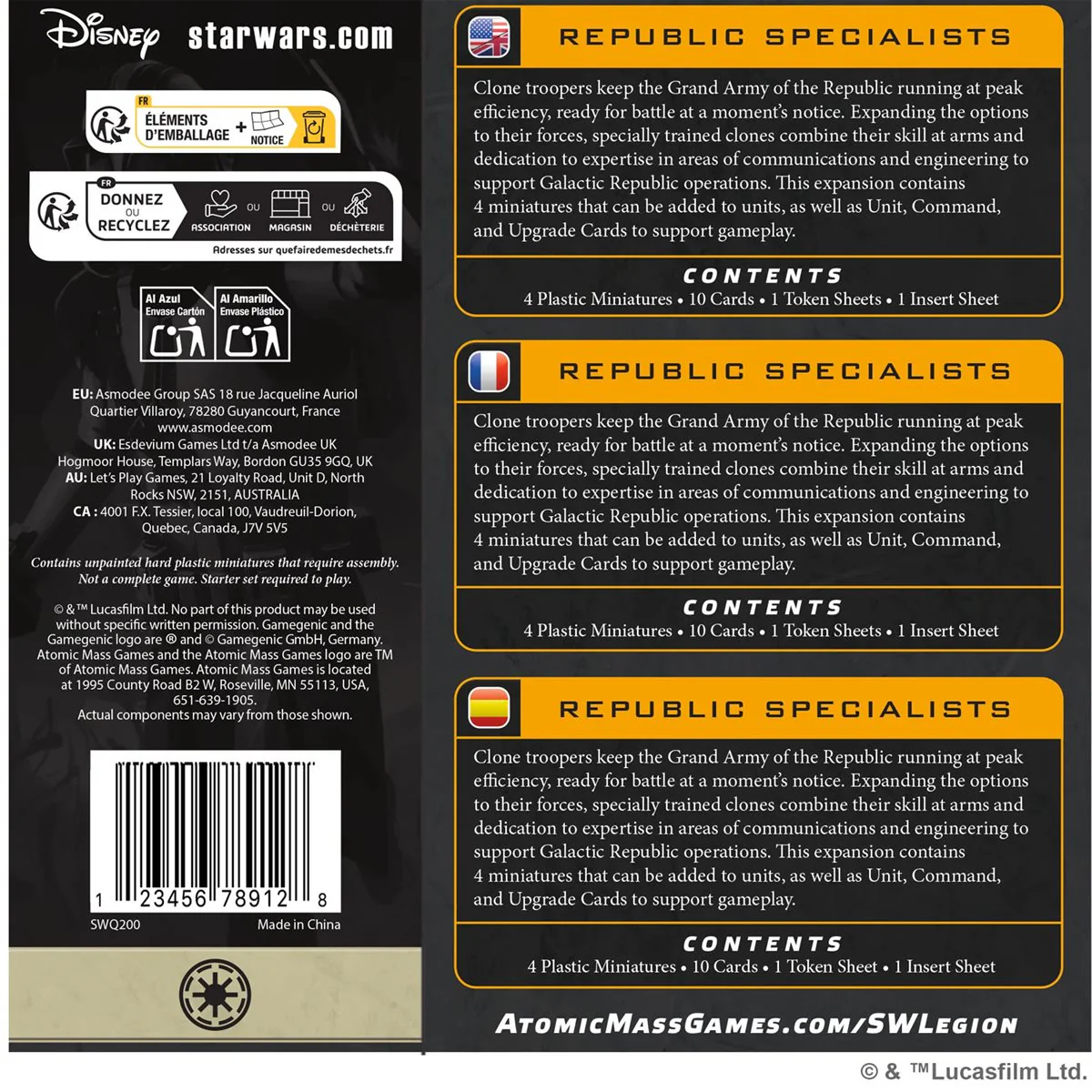 Star Wars: Legion - Republic - Republic Specialists [SWQ200] - Image 2
