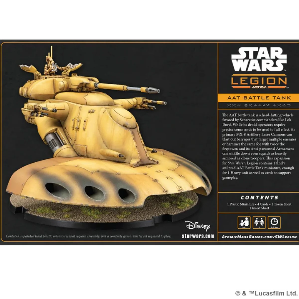 Star Wars: Legion - Separatists - AAT Battle Tank [SWQ33] - Image 2