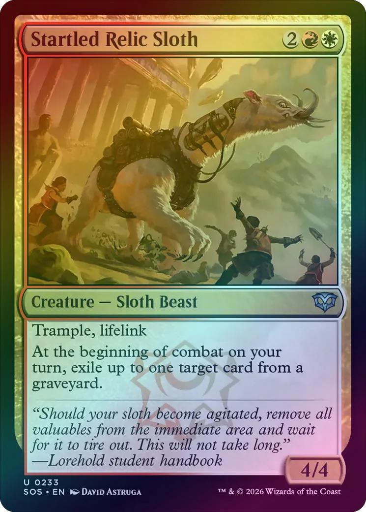 Startled Relic Sloth (Foil) (SOS)