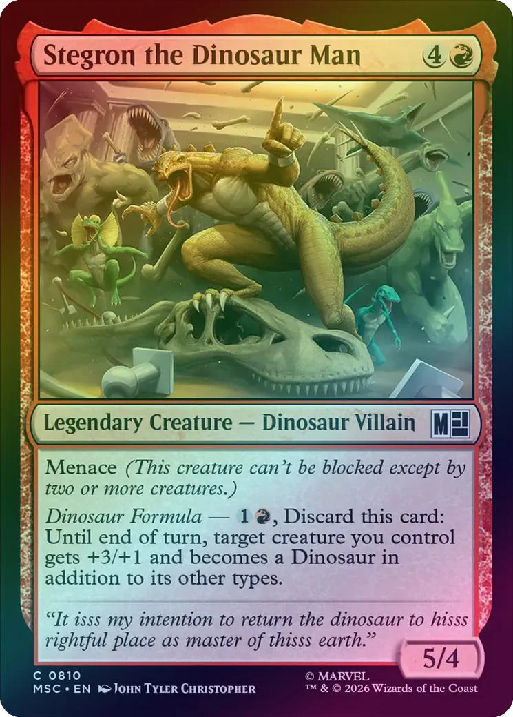 Stegron the Dinosaur Man (Foil) (MSC)