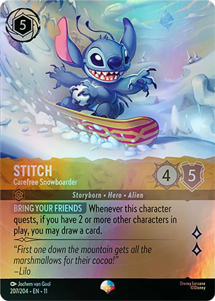 Stitch (Carefree Snowboarder) - 207/204 - Epic