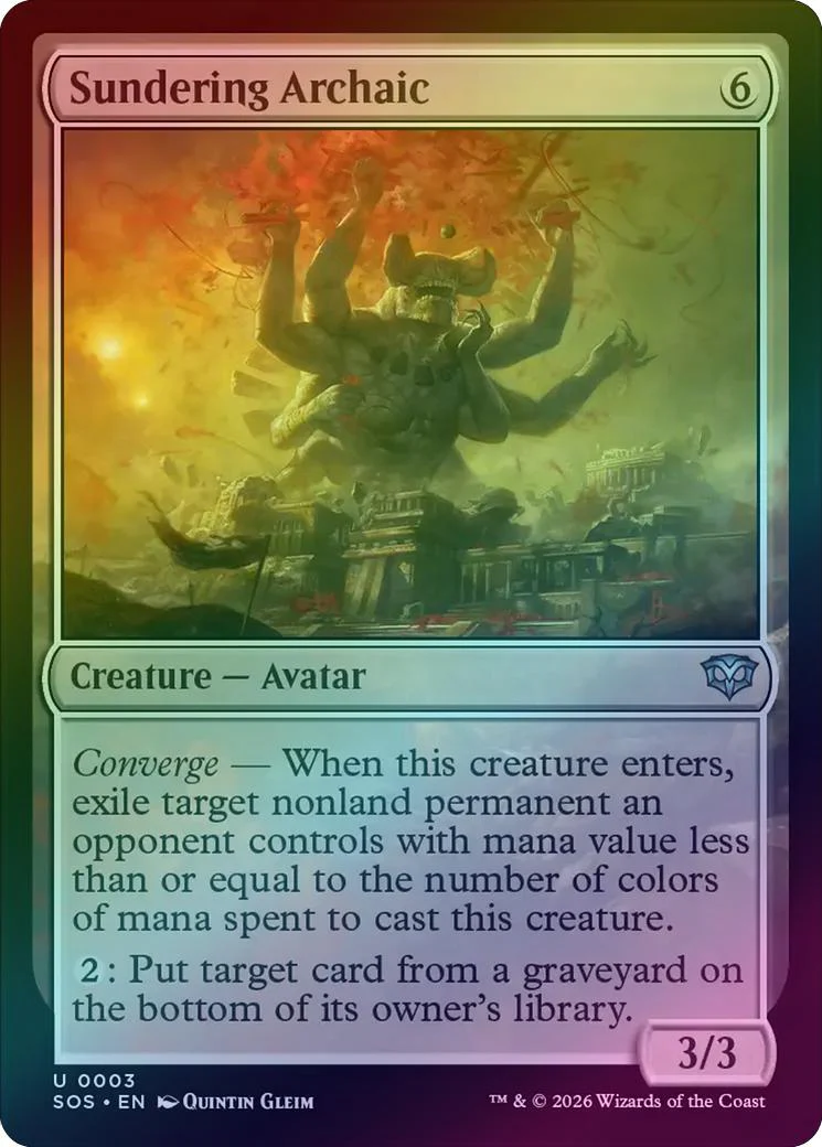 Sundering Archaic (Foil) (SOS)