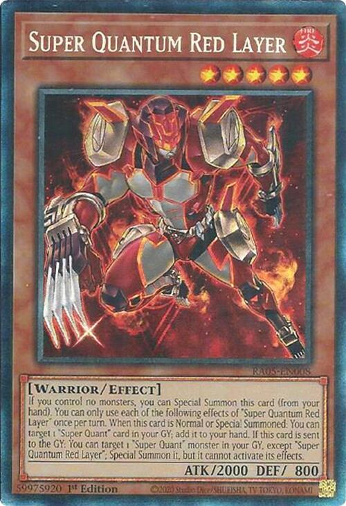 Super Quantum Red Layer (PCR) - RA05-EN008 - Prismatic Collector's Rare - 1st Edition