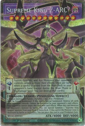 Supreme King Z-ARC - BLGG-EN141 - Starlight Rare (Extended Art) - 1st Edition