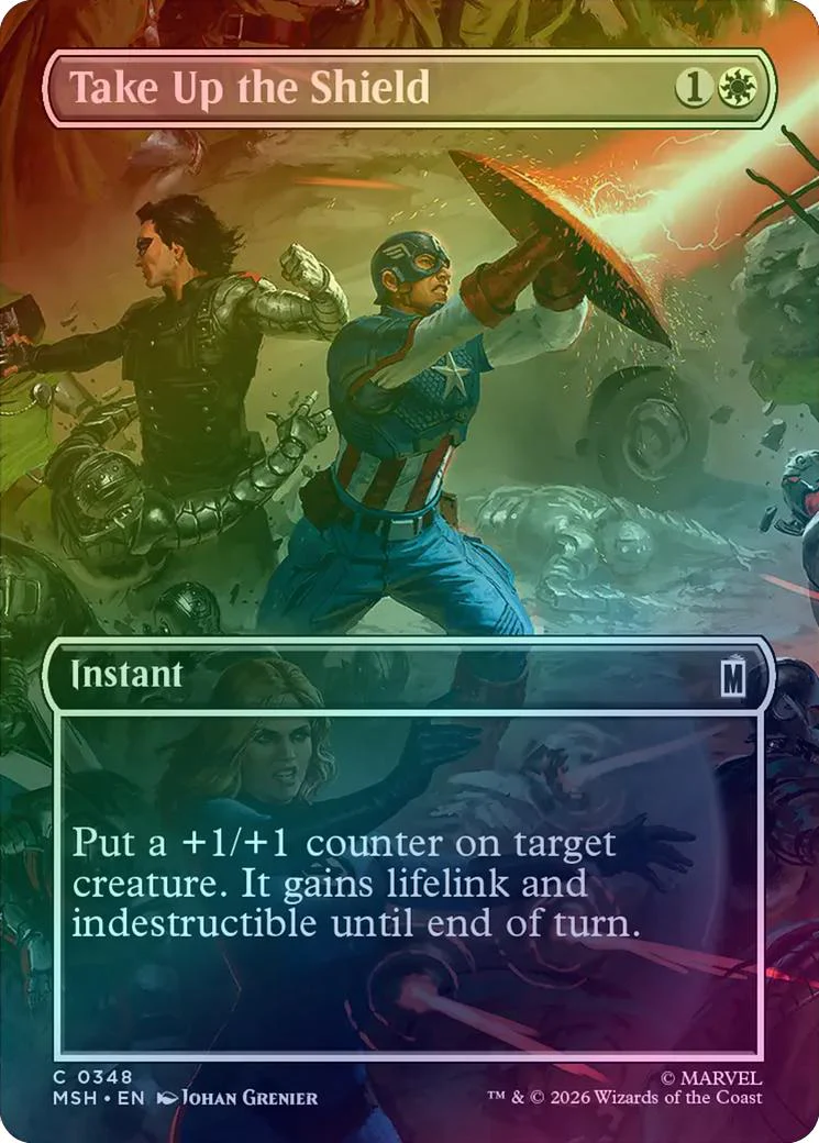Take Up the Shield - Borderless Scene (Foil) (MSH)