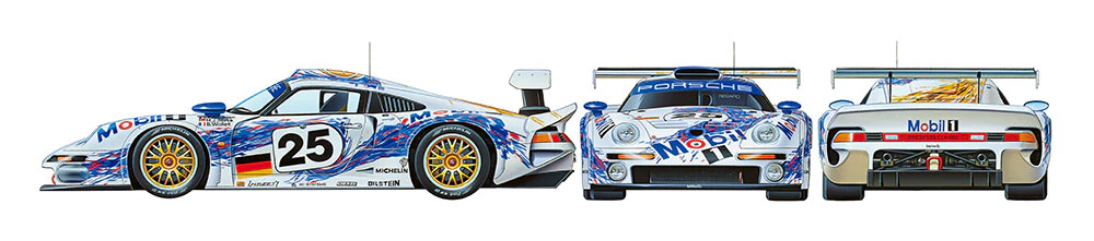 Tamiya - 1996 Porsche 911 GT1 '#25 Mobil 1' 1/24 [24186] - Image 3