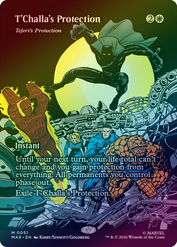 T'Challa's Protection // Teferi's Protection - Source Material Showcase (Foil) (MAR)