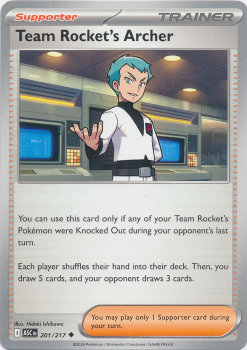 Team Rocket's Archer - 201/217 - Uncommon