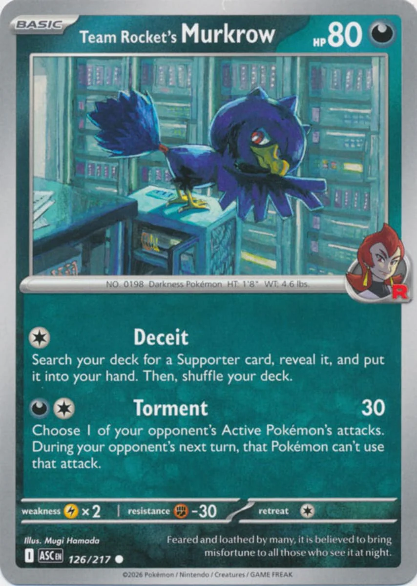 Team Rocket's Murkrow - 126/217 - Common
