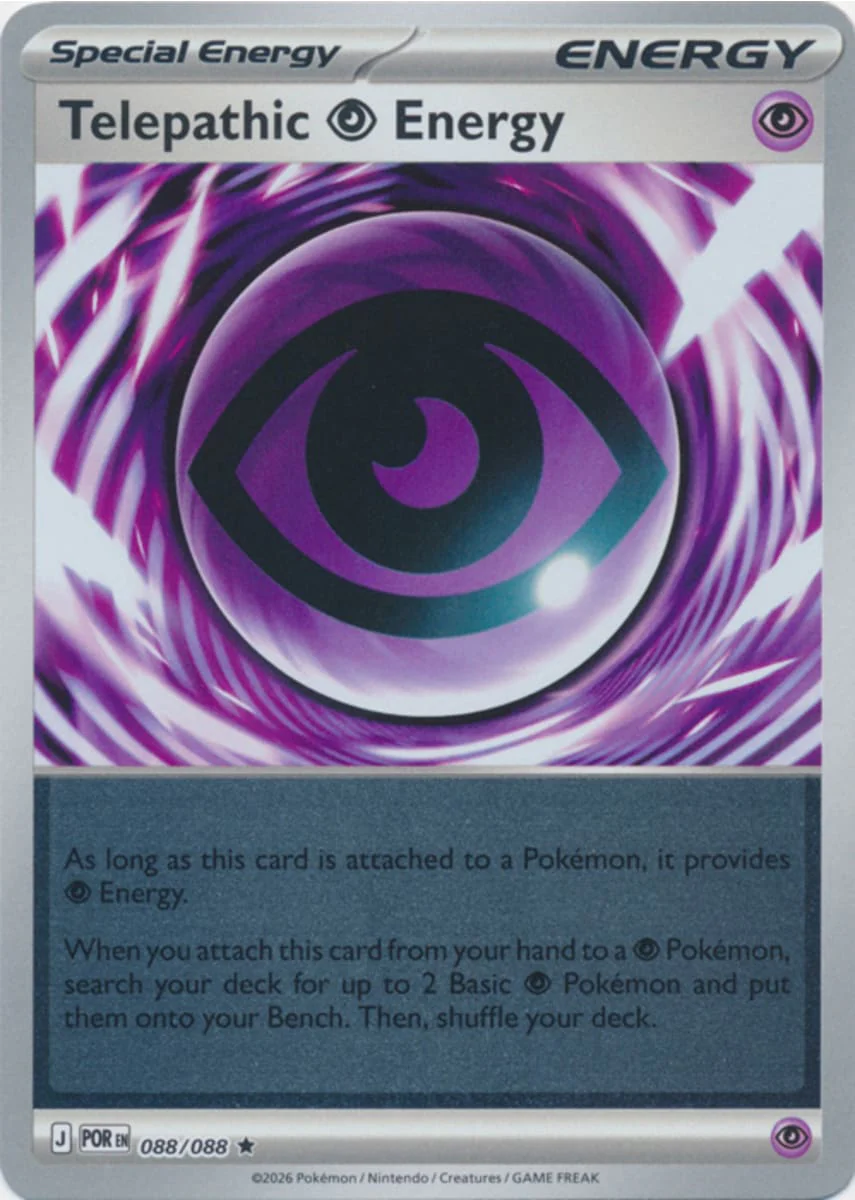 Telepathic Psychic Energy - 088/088 - Rare - Reverse Holo
