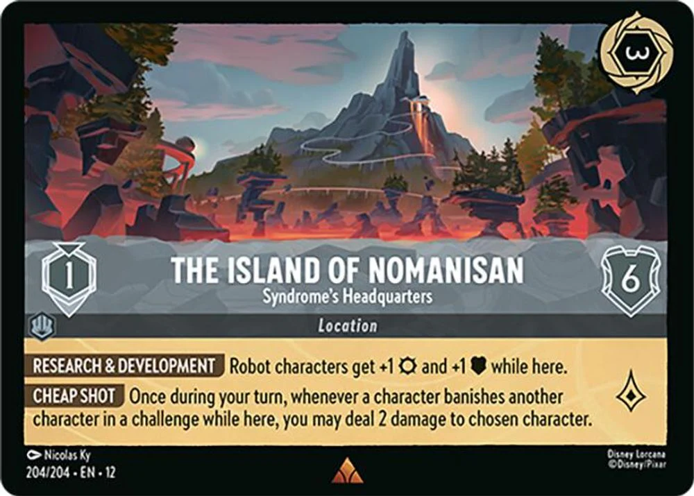 The Island of Nomanisan (Syndrome's Headquarters) - 204/204 - Rare