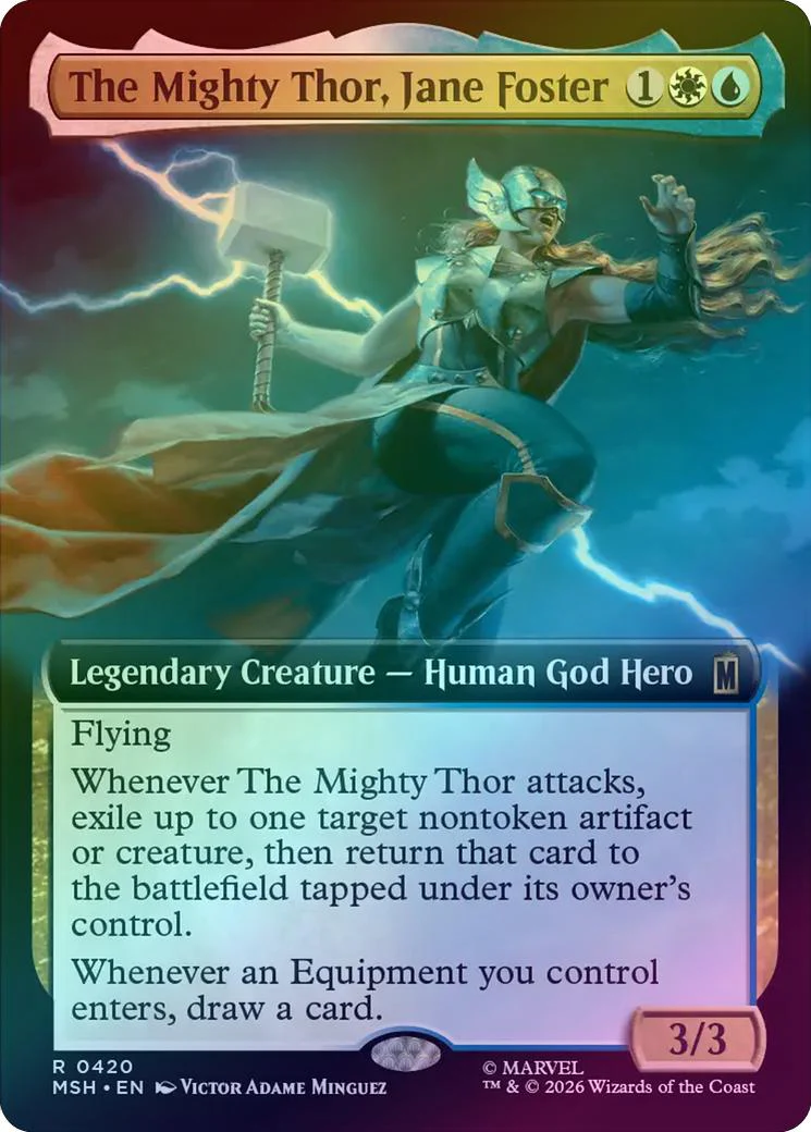 The Mighty Thor, Jane Foster - Extended Art (Foil) (MSH)