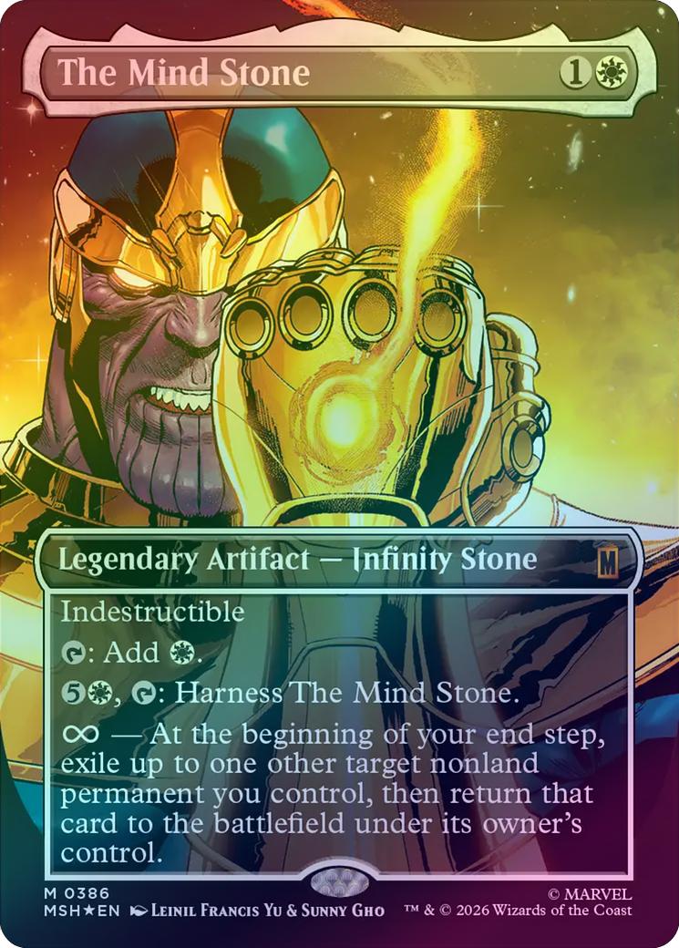 The Mind Stone - Borderless (386) (Foil) (MSH)