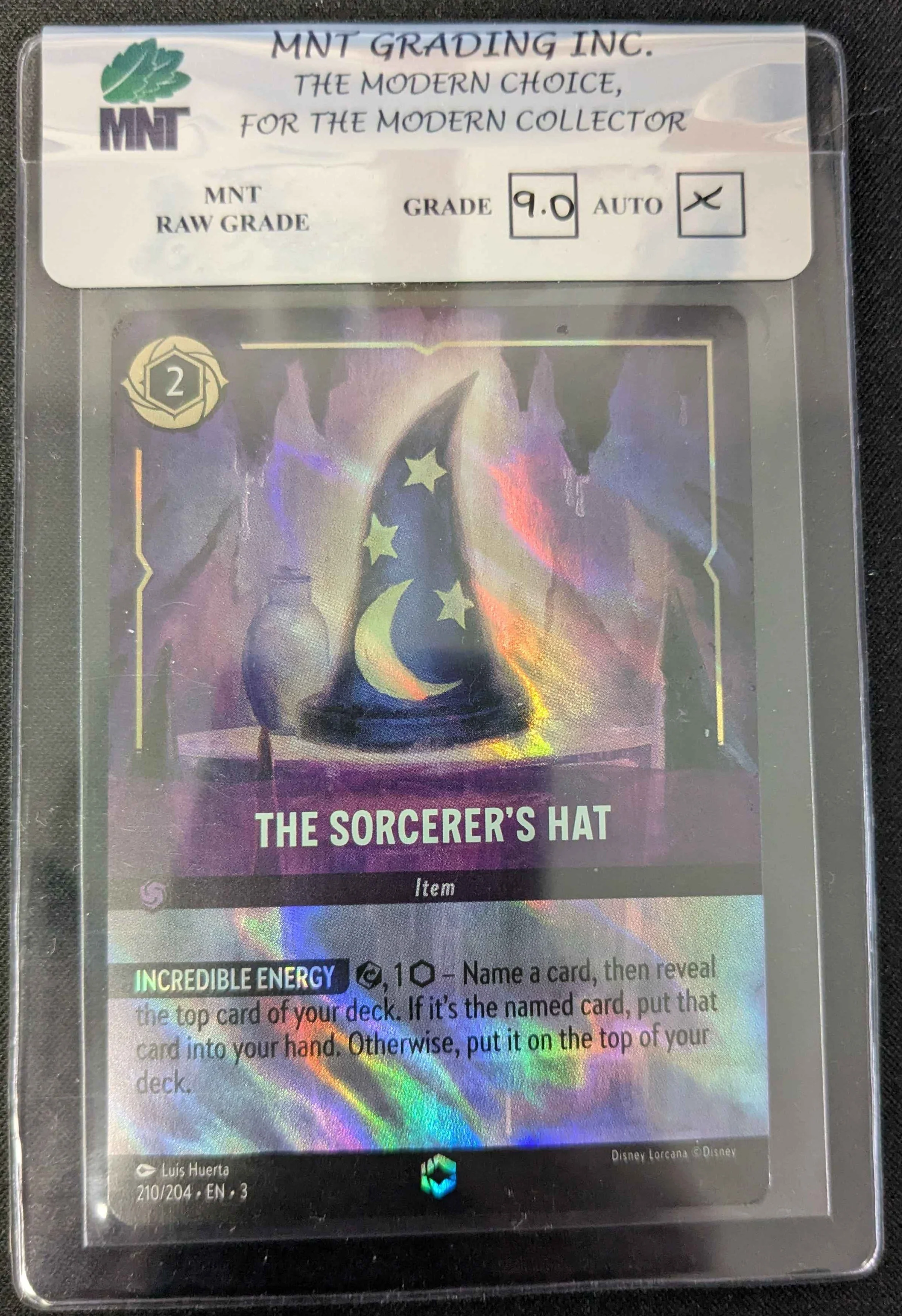 The Sorcerer's Hat - 210/204 - Enchanted - MNT RAW GRADE 9.0