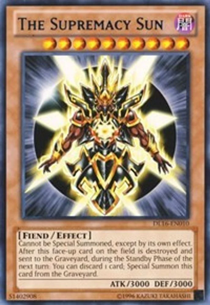 The Supremacy Sun (Blue) - DL16-EN010 - Rare