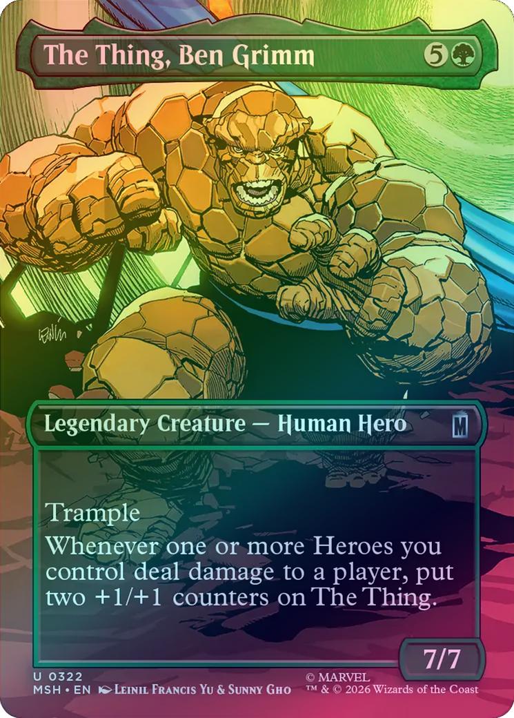The Thing, Ben Grimm - Borderless Scene (Foil) (MSH)