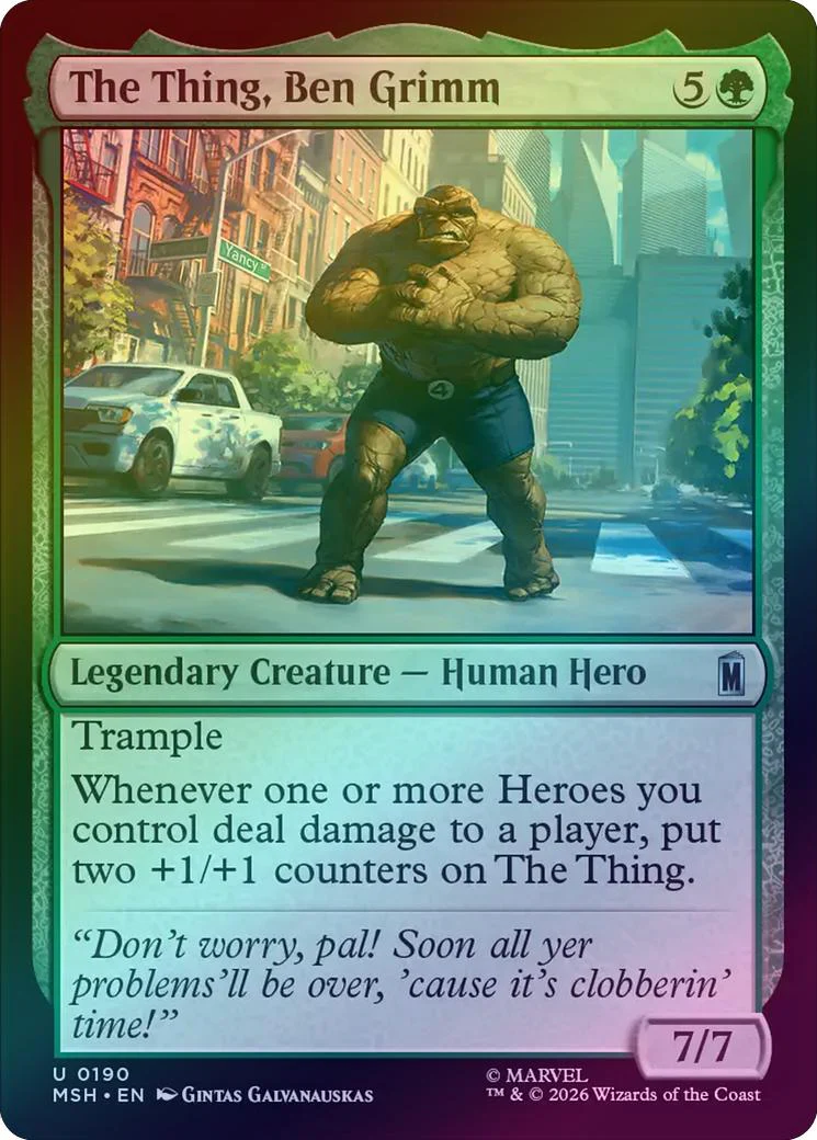The Thing, Ben Grimm (Foil) (MSH)