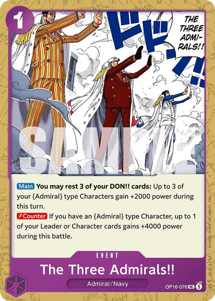 The Three Admirals!! - OP16-076 - Uncommon