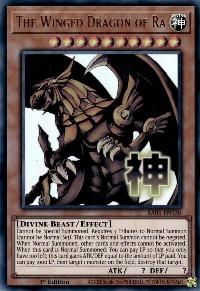 The Winged Dragon of Ra - RA05-EN130 - Ultra Rare - 1st Edition