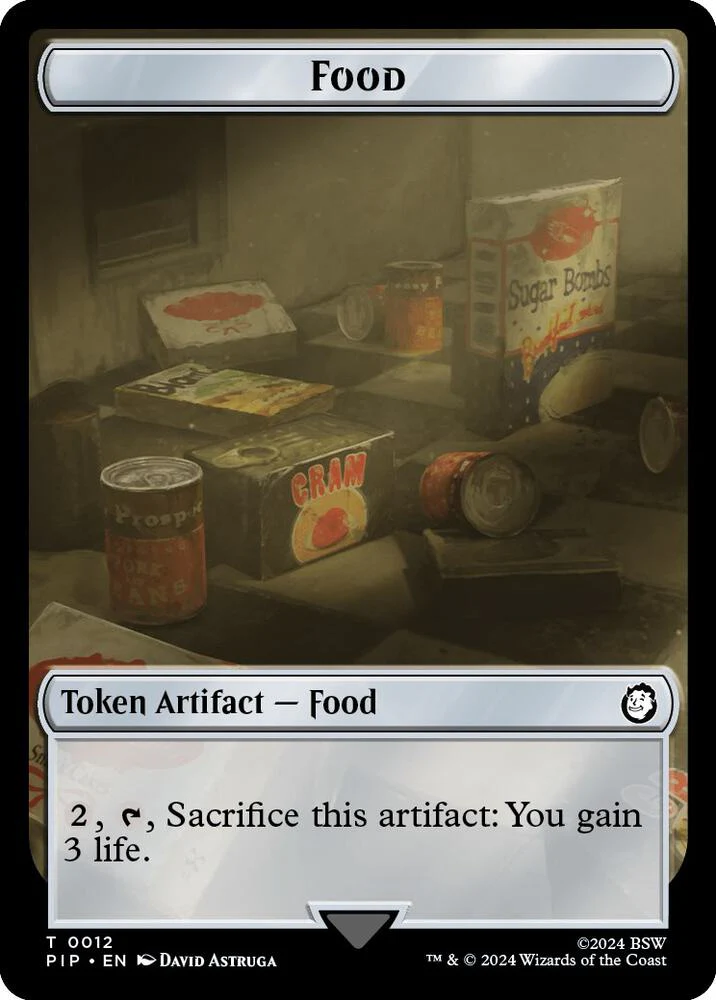 Zombie Mutant // Food (012) Token (Foil) (TPIP) - Image 2