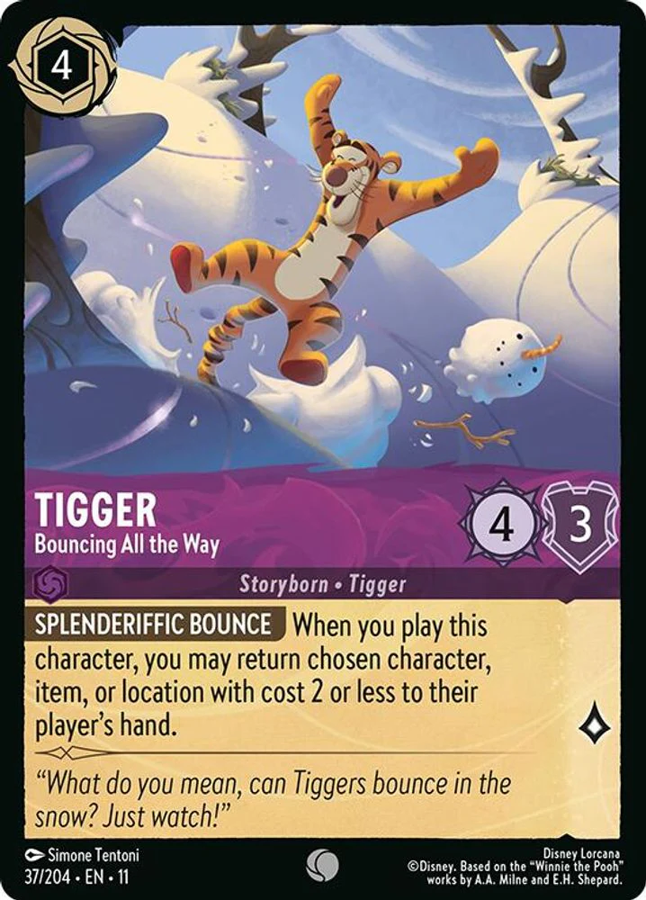 Tigger (Bouncing All the Way) - 37/204 - Common