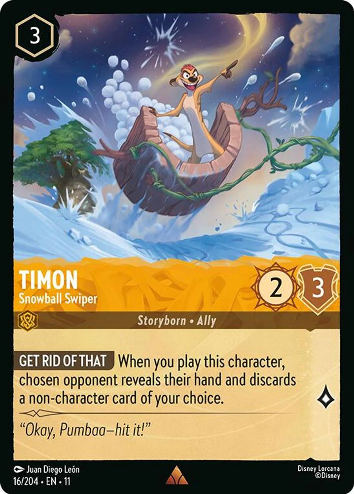 Timon (Snowball Swiper) - 16/204 - Rare