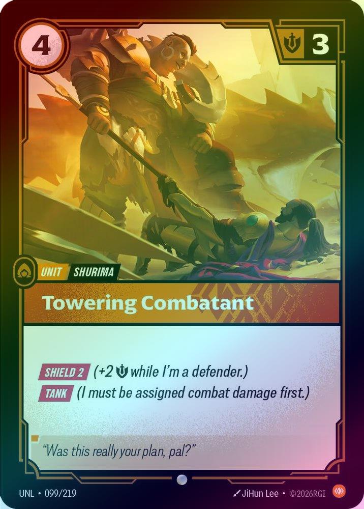 Towering Combatant - 099/219 - Common (Foil)