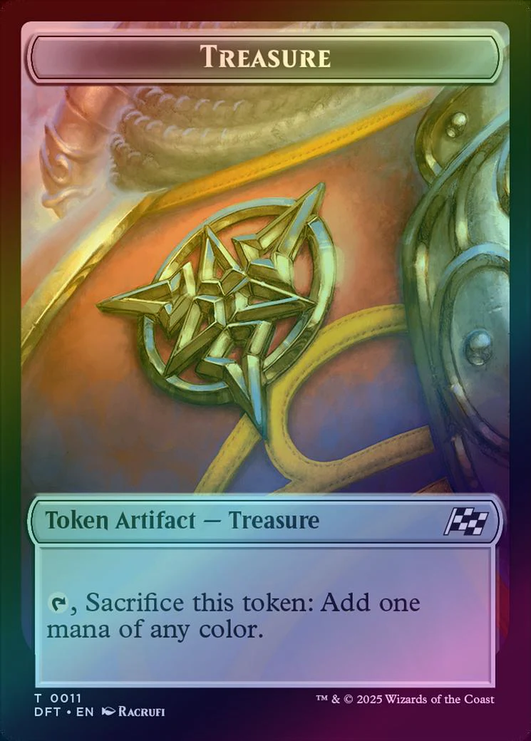 Treasure // Pilot Token (Foil) (TDFT)